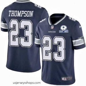 Enchanting Nike Cowboys 23 Darian Thompson Navy Blue Team Color Stitched With Established In 1960 Patch NFL Vapor Untouchable Limited Jersey