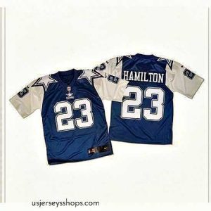 Breathtaking Nike Cowboys #23 Jakar Hamilton Navy BlueWhite Throwback Mens Stitched NFL Elite Jersey
