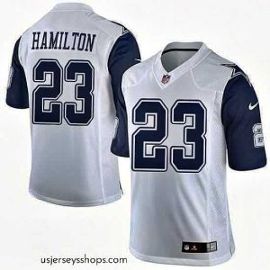 Exquisite Nike Cowboys #23 Jakar Hamilton White Mens Stitched NFL Limited Rush Jerseys