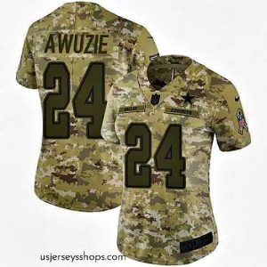 Stunning Nike Cowboys #24 Chidobe Awuzie Camo Stitched NFL Limited 2018 Salute to Service Jersey