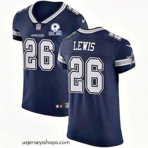 Magnificent Nike Cowboys 26 Jourdan Lewis Navy Blue Team Color Stitched With Established In 1960 Patch NFL Vapor Untouchable Elite Jersey