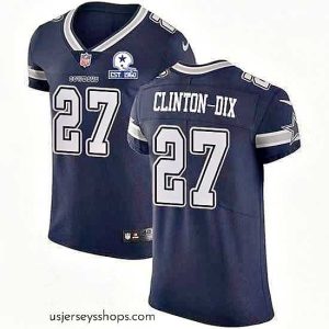 Sensational Nike Cowboys 27 Ha Ha Clinton Dix Navy Blue Team Color Stitched With Established In 1960 Patch NFL Vapor Untouchable Elite Jersey