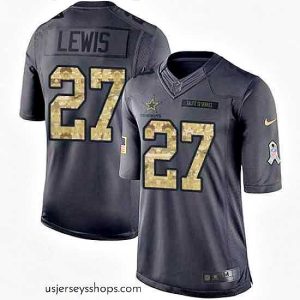 Magnificent Nike Cowboys #27 Jourdan Lewis Black Mens 2016 Salute to Service NFL Limited Jersey