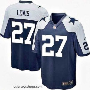 Alluring Nike Cowboys #27 Jourdan Lewis Elite Navy Blue Mens Throwback Alternate NFL Jersey
