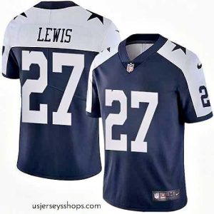 Enchanting Nike Cowboys #27 Jourdan Lewis Navy Blue Mens Throwback Alternate Vapor Untouchable Limited Player NFL Jersey