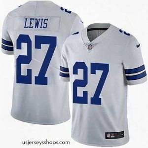 Breathtaking Nike Cowboys #27 Jourdan Lewis White Vapor Untouchable Elite Player NFL Jersey