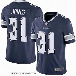 Magnificent Nike Cowboys #31 Byron Jones Navy Blue Team Color Mens Stitched NFL Vapor Untouchable Limited Jersey