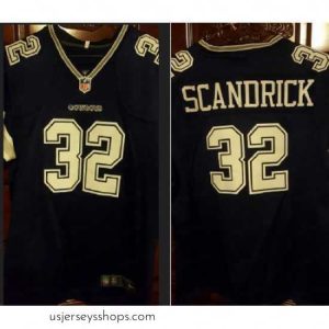 Glamorous Nike Cowboys #32 Scandrick Navy Blue Team Color Mens Stitched NFL Elite Jersey