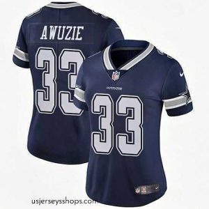 Exquisite Nike Cowboys #33 Chidobe Awuzie Navy Blue Team Color Womens Stitched NFL Vapor Untouchable Limited Jersey