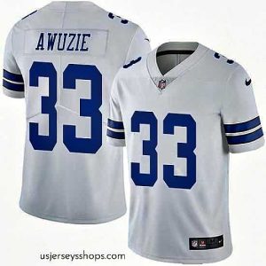 Glamorous Nike Cowboys #33 Chidobe Awuzie White Mens Stitched NFL Vapor Untouchable Limited Jersey