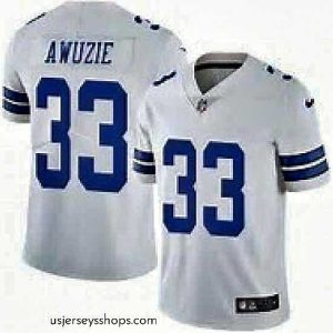 Stunning Nike Cowboys #33 Chidobe Awuzie White Stitched NFL Vapor Untouchable Limited Jersey