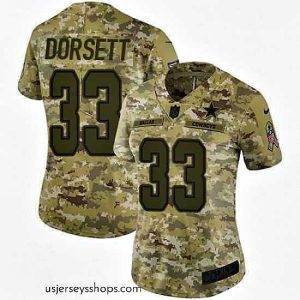 Stellar Nike Cowboys #33 Tony Dorsett Camo Stitched NFL Limited 2018 Salute to Service Jersey