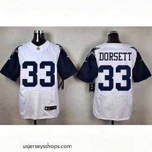 Stunning Nike Cowboys #33 Tony Dorsett White Mens Stitched NFL Elite Rush Jerseys