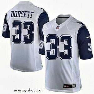 Glamorous Nike Cowboys #33 Tony Dorsett White Stitched NFL Elite Rush Jersey