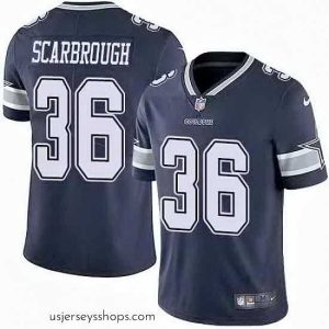 Exquisite Nike Cowboys 36 Bo Scarbrough Navy Vapor Untouchable Limited Jersey
