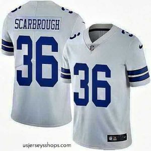 Enchanting Nike Cowboys 36 Bo Scarbrough White Vapor Untouchable Limited Jersey