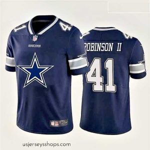 Enchanting Nike Cowboys 41 Reggie Robinson II Navy Team Big Logo Vapor Untouchable Limited Jersey