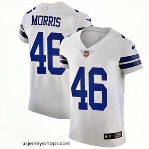 Magnificent Nike Cowboys #46 Alfred Morris White Mens Stitched NFL Vapor Untouchable Elite Jersey