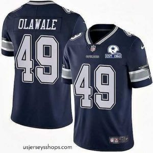 Enchanting Nike Cowboys 49 Jamize Olawale Navy Blue Team Color Stitched With Established In 1960 Patch NFL Vapor Untouchable Limited Jersey
