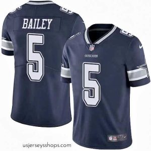 Sensational Nike Cowboys #5 Dan Bailey Navy Blue Team Color Mens Stitched NFL Vapor Untouchable Limited Jersey