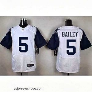 Sensational Nike Cowboys #5 Dan Bailey White Mens Stitched NFL Elite Rush Jerseys