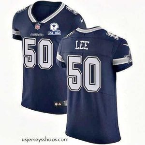 Enchanting Nike Cowboys 50 Sean Lee Navy Blue Team Color Stitched With Established In 1960 Patch NFL Vapor Untouchable Elite Jersey