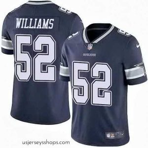 Magnificent Nike Cowboys 52 Connor Williams Navy Vapor Untouchable Limited Jersey