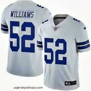 Magnificent Nike Cowboys 52 Connor Williams White Vapor Untouchable Limited Jersey