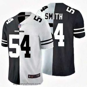 Alluring Nike Cowboys 54 Jaylon Smith Black And White Split Vapor Untouchable Limited Jersey