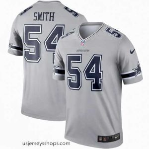 Alluring Nike Cowboys 54 Jaylon Smith Gray Inverted Legend Jersey