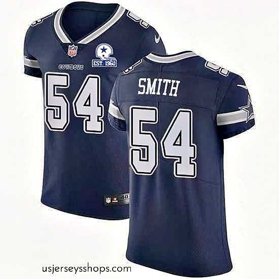 Magnificent Nike Cowboys 54 Jaylon Smith Navy Blue Team Color Stitched With Established In 1960 Patch NFL Vapor Untouchable Elite Jersey