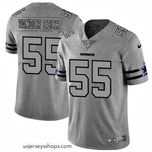 Glamorous Nike Cowboys 55 Leighton Vander Esch 2019 Gray Gridiron Gray Vapor Untouchable Limited Jersey