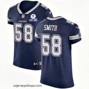 Magnificent Nike Cowboys 58 Aldon Smith Navy Blue Team Color Stitched With Established In 1960 Patch NFL Vapor Untouchable Elite Jersey