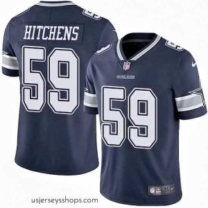 Sensational Nike Cowboys #59 Anthony Hitchens Navy Blue Team Color Mens Stitched NFL Vapor Untouchable Limited Jersey