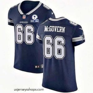 Captivating Nike Cowboys 66 Connor McGovern Navy Blue Team Color Stitched With Established In 1960 Patch NFL Vapor Untouchable Elite Jersey