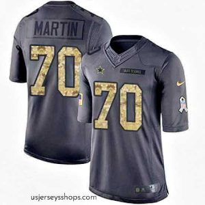 Alluring Nike Cowboys #70 Zack Martin Black Mens Stitched NFL Limited 2016 Salute To Service Jersey