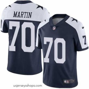 Glamorous Nike Cowboys #70 Zack Martin Navy Blue Thanksgiving Mens Stitched NFL Vapor Untouchable Limited Throwback Jersey