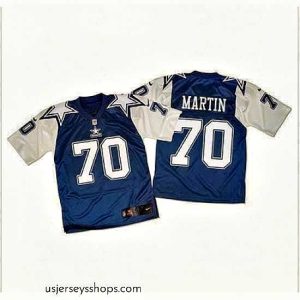 Alluring Nike Cowboys #70 Zack Martin Navy BlueWhite Throwback Mens Stitched NFL Elite Jersey