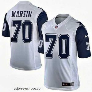 Exquisite Nike Cowboys #70 Zack Martin White Mens Stitched NFL Limited Rush Jerseys