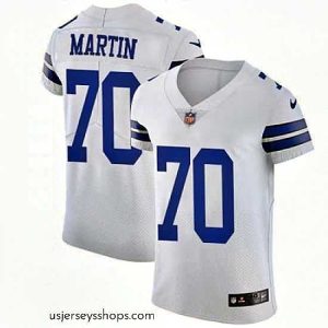 Exquisite Nike Cowboys #70 Zack Martin White Mens Stitched NFL Vapor Untouchable Elite Jersey