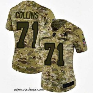 Captivating Nike Cowboys #71 La 27el Collins Camo Stitched NFL Limited 2018 Salute to Service Jersey