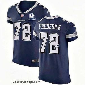 Exquisite Nike Cowboys 72 Travis Frederick Navy Blue Team Color Stitched With Established In 1960 Patch NFL Vapor Untouchable Elite Jersey