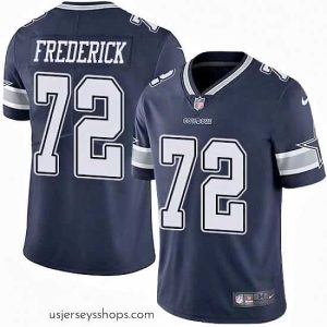 Captivating Nike Cowboys #72 Travis Frederick Navy Blue Team Color Mens Stitched NFL Vapor Untouchable Limited Jersey