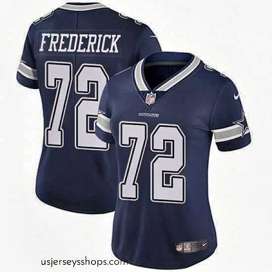 Alluring Nike Cowboys #72 Travis Frederick Navy Blue Team Color Womens Stitched NFL Vapor Untouchable Limited Jersey