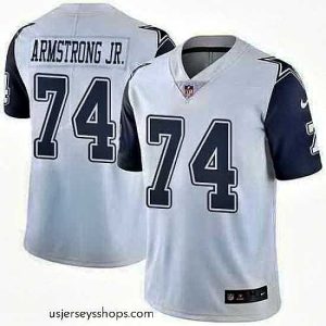 Magnificent Nike Cowboys 74 Dorance Armstrong Jr White Color Rush Limited Jersey