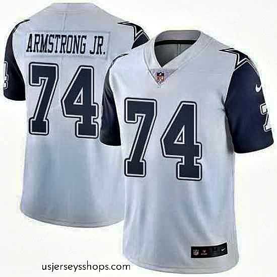 Magnificent Nike Cowboys 74 Dorance Armstrong Jr White Color Rush Limited Jersey