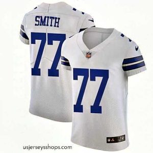 Breathtaking Nike Cowboys #77 Tyron Smith White Mens Stitched NFL Vapor Untouchable Elite Jersey