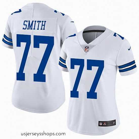 Captivating Nike Cowboys #77 Tyron Smith White Womens Stitched NFL Vapor Untouchable Limited Jersey