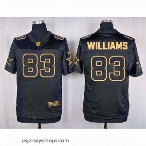 Magnificent Nike Cowboys #83 Terrance Williams Black Mens Stitched NFL Elite Pro Line Gold Collection Jersey