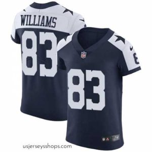 Exquisite Nike Cowboys #83 Terrance Williams Navy Blue Thanksgiving Mens Stitched NFL Vapor Untouchable Throwback Elite Jersey